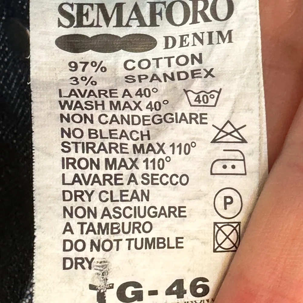 Semaforo Guido Dark Wash Button Fly Y2K Jersey Shore Streetwear Jeans